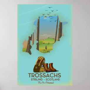 Trossachs Stirling Schottland Wanderposter Poster