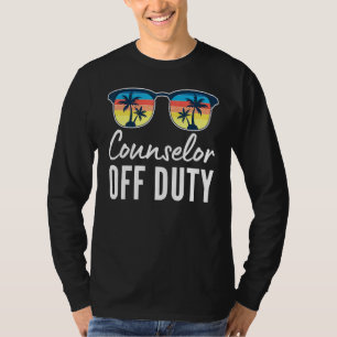 Tröster außer Dienst Schul-Sommer-Sonnenbrille T-Shirt
