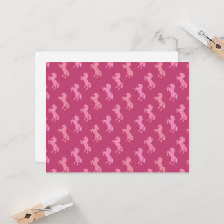 Trostlos Rosa Flache Karten Pferde Cowgirl Western