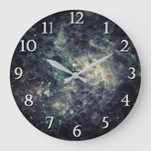 Trostlose Galaxie Space Rock Cooler Raumiger Schla Große Wanduhr