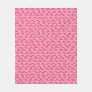 Trostlose rosa Kühe Kälber Western Ranch Fleecedecke