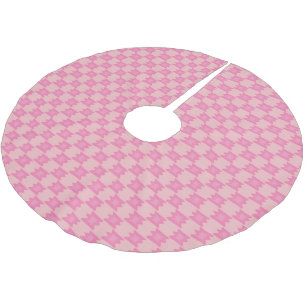 Trostloser Rosa Baumschurz Südwestlich Western Boh Polyester Weihnachtsbaumdecke