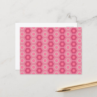 Trostloser rosa Postkarten Y2K floraler Wallpaper