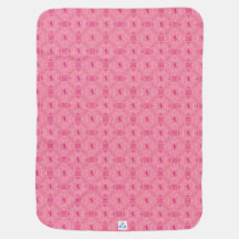 Trostloses Rosa Babydecke Cowgirl Western Pferde