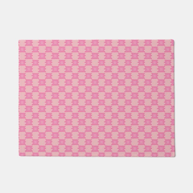Trostloses Rosa Wild-West-Decke Muster Soft Boho Fußmatte (Vorderseite)