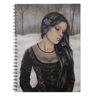 Trostloses Winter-Notizbuch Notizblock