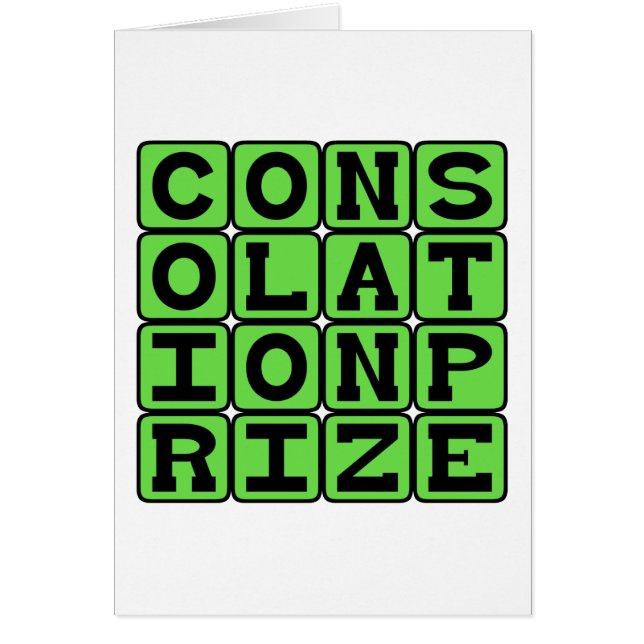 Trostpreis, Runner-Up-Geschenk (Vorne)