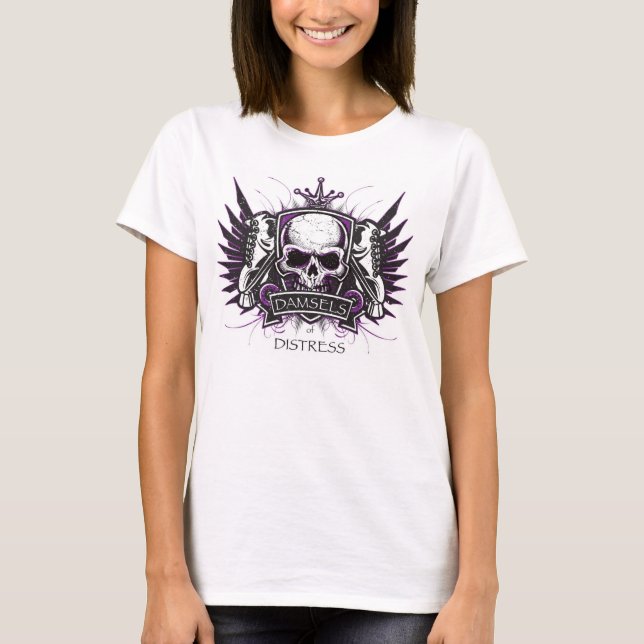Trostschäden - Lila und schwarz T-Shirt (Vorderseite)