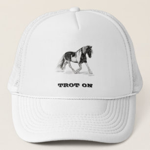 Trot sur Casquette de baseball Cheval Tsigane noir