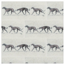 Trottel Greyhounds Hund Kunstwerk Stoff