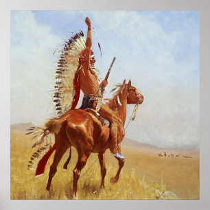 „Trotz“ Western Art von Frederic Remington Poster