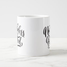 Trotzdem beharrte sie auf doppelseitiger Jumbo-Tas Jumbo-Tasse