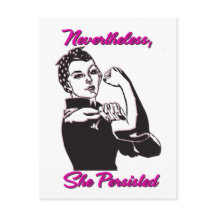 Trotzdem beharrte sie auf Rosie Riveter Postcard