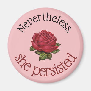 Trotzdem behielt sie Chic Vintag Pink Rose Magnet