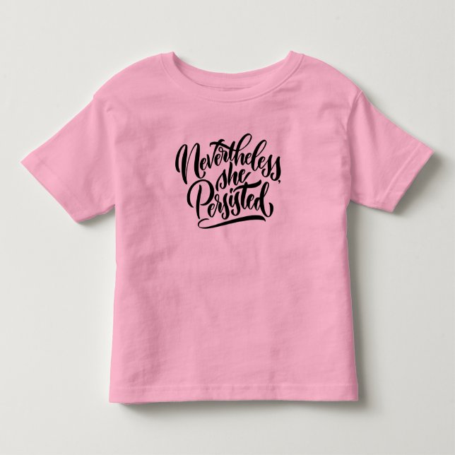 Trotzdem behielt sie das Shirt von Kleinkindern be (Vorderseite)