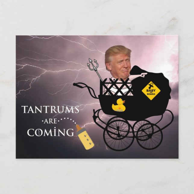 Trotzen kommen / Anti Trump, Postkarte (Vorderseite)