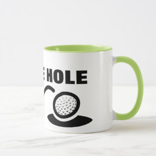 Trou de café de l'humour de tasse de golf