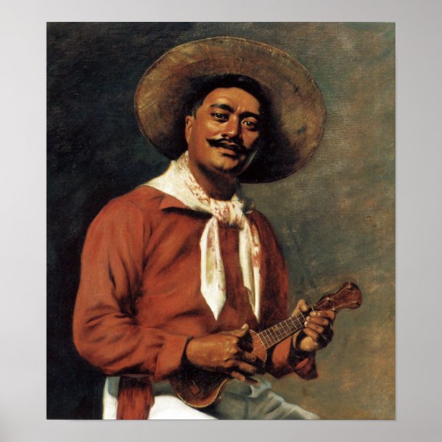 Troubadour hawaïen - Hubert Vos Poster (Devant)