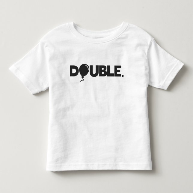 Trouble Double Funny Vater Son Daughter Match Kleinkind T-shirt (Vorderseite)