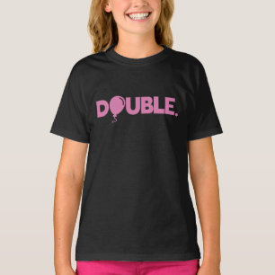 Trouble Double Funny Vater Son Daughter Match T-Shirt