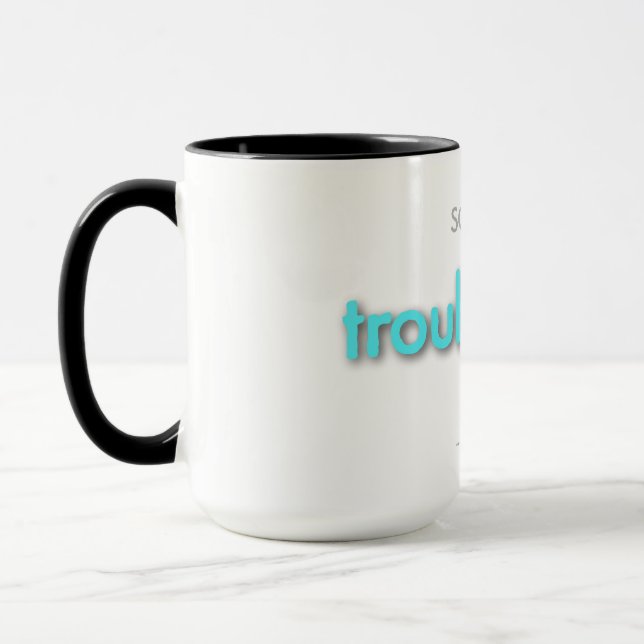troubledad! - hellblau tasse (Links)