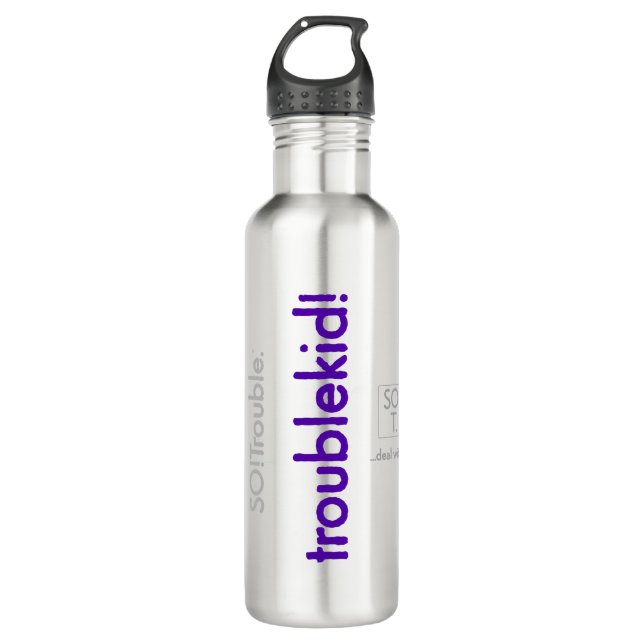 Troublekt! Wasserflasche aus Edelstahl Edelstahlflasche (Vorderseite)