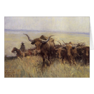 Troupeau de sentiers au Wyoming par WHD Koerner