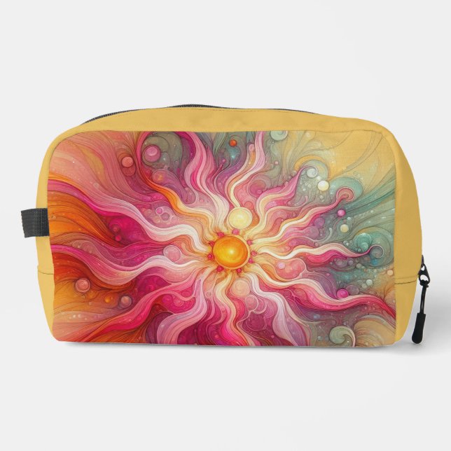Trousse De Toilette Abstract Pink Sun Rays Landscape (Recto)
