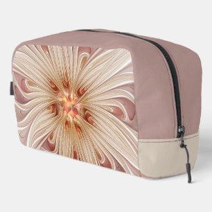 Trousse De Toilette Abstrait Moderne Peach Pastel Flower Fractal Art