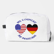 Allemagne États-Unis Coeurs Drapeau Pays Héritage 