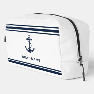 Trousse De Toilette Ancre de bateau nautique et nom personnalisé