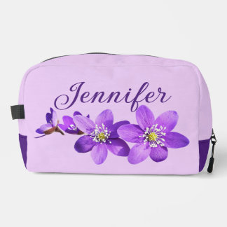 Trousse De Toilette Anémones Violettes Nom Violet Clair