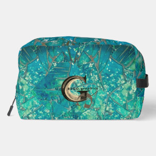 Trousse De Toilette Aqua Mosaic Lg Zip_Bag Turtles Indigénérosité