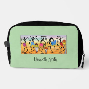 Trousse De Toilette Aquarelle Art Africain Magnifique Danse de célébra
