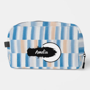 Trousse De Toilette Aquarelle de pêche bleue personnalisée triée