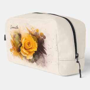 Trousse De Toilette Aquarelle rose jaune simple