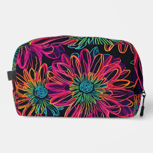 Trousse De Toilette Art Floral rose néon