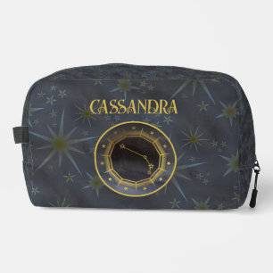 Trousse De Toilette Astrologie Zodiaque foncée : Aries Black Gold Nom