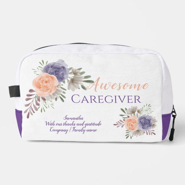 Trousse De Toilette Awesome aimer aidant Floral (Recto)