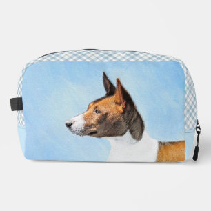 Trousse De Toilette Basenji Peinture Marron Rouge Bigarré Chien Mignon