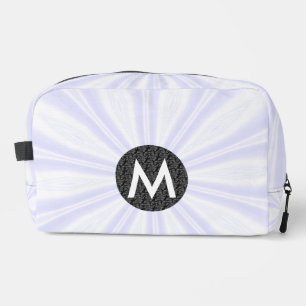 Trousse De Toilette Blason de soleil blanc sur cercle noir