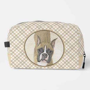 Trousse De Toilette Boxer Peinture Faon Raccourci Amarré Chien Mignon