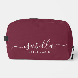Trousse De Toilette Bridesmaid Cadeau Bourgogne