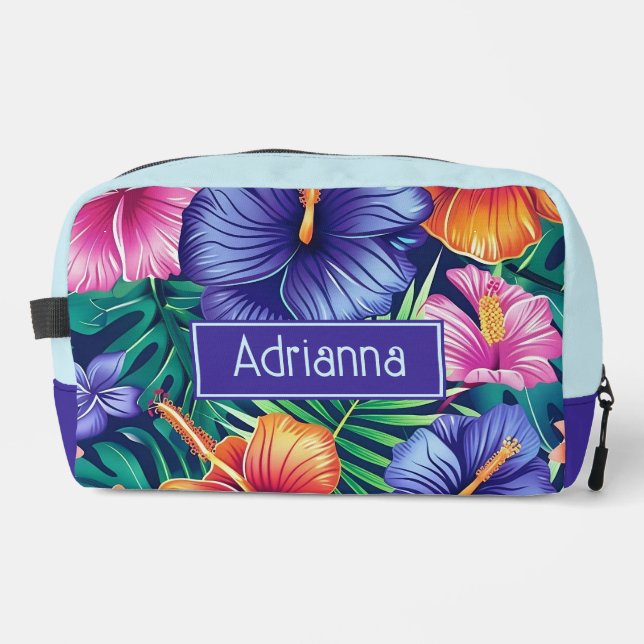 Trousse De Toilette Bright Tropical Floral  (Recto)