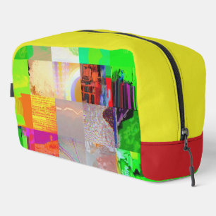 Trousse De Toilette Bus 1521 Abstrait Glitch Art Cyberpunk Grille