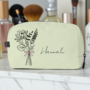 Trousse De Toilette Cadeau personnalisé pour demoiselle d'honneur Flor