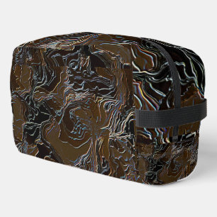 Trousse De Toilette Camouflage Brown métallique