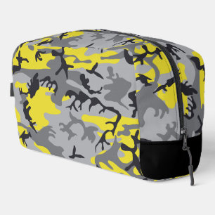 Trousse De Toilette Camouflage jaune et gris, Militaire, Armée