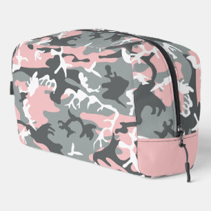 Trousse De Toilette Camouflage rose et gris, Militaire, Armée