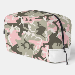 Trousse De Toilette Camouflage rose et vert, Militaire, Armée